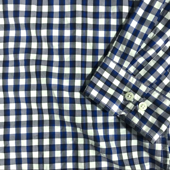 Banana Republic Plaid Custom 078 Wash Shirt XL - Picture 4 of 5